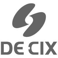 Logo DE-CIX's grigio